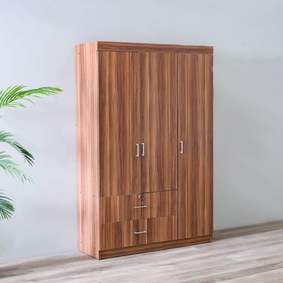 Selva 3 Door + 2 Drawer Wardrobe - Cherry