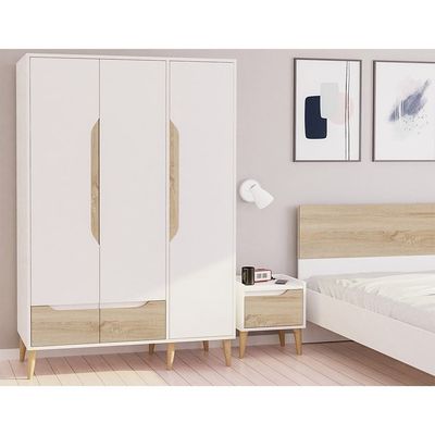 Aurora 180X200 King Bed + Three Door Wardrobe-Combo