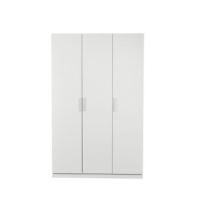 Thomas / New Allano/Kensley 3 Door Wardrobe w/ Mirror inside- White