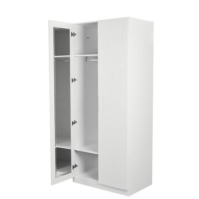 Thomas / New Allano/Kensley 2 Door Wardrobe w/ Mirror inside - White