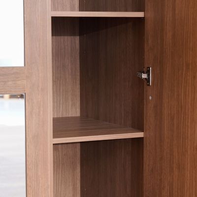 Zirco 3-Door Wardrobe - Brown Oak - With 2-Year Warranty