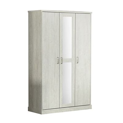 زيركو - خزانة ملابس 3 أبواب - بلوط أبيض - مع ضمان لمدة عامين