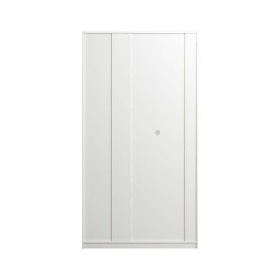 Calm 3 Door Wardrobe w/Mirror -White