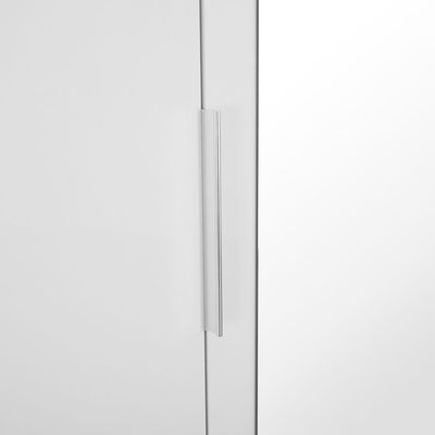 Sparkle 3 Door Wardrobe With 1 Mirror-HG White