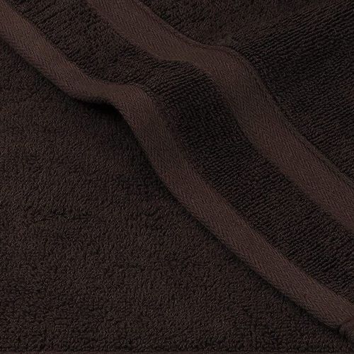 Set of 10 Zofty Bathroom Towel Set - 2 Bath Towels, 2 Hand Towels and 6 Washcloths - Hotel Quality and Spa Towels Brown 600GSM