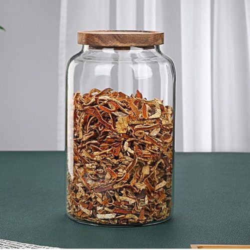 1CHASE Borosilicate Glass Coffee Storage Jar with Lids Thicken Glass Coffee Canister (2800 ML Pack of 2)
