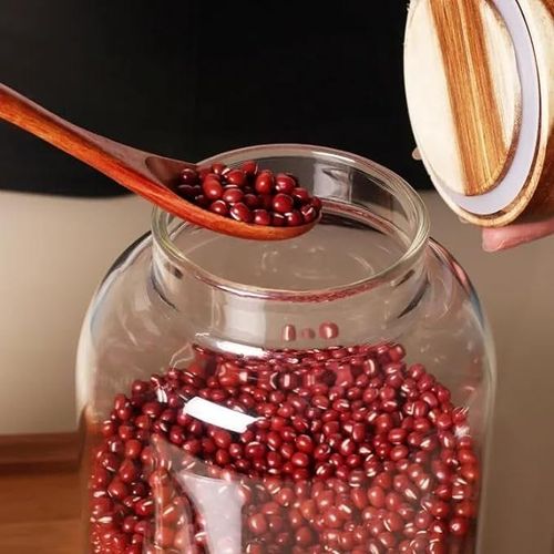 1CHASE Borosilicate Glass Coffee Storage Jar with Lids Thicken Glass Coffee Canister (2800 ML)
