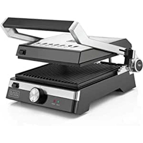 Black & Decker 2000W Contact Grill (180o rotation) with detachable plates