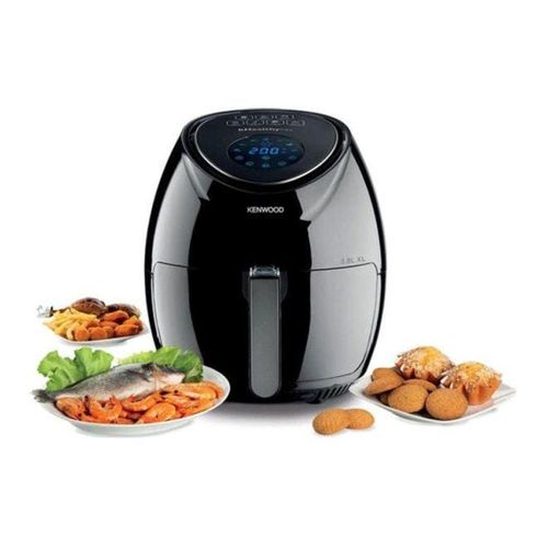 KENWOOD Digital Air Fryer 1.7KG 3.8L XL Capacity with Recipe Book, Rapid Hot Air Circulation Technology for Frying, Grilling, Broiling, Roasting, Baking and Toasting 3.8 L 1500 W HFP30 Black