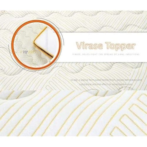 Virase Siries Anti-Allergic Premium Quality Super Soft Memory Foam Topper Queen Size 140X190X7 Cm