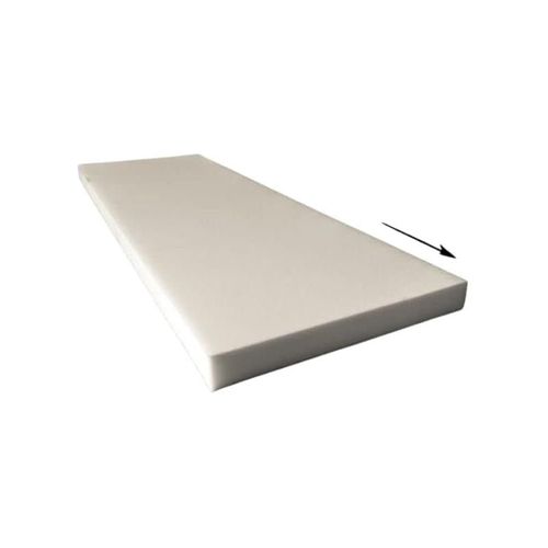 3-Piece Quilted Folding Foam Mattress For Home White 180X90X7Cm