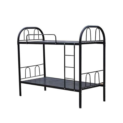 Heavy Duty Steel Bunker Bed With Mattress(190X90Cm) Black