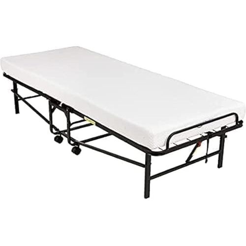 3-Piece Medicated Quilted Folding Foam Mattress For Home White 180x90x7cm