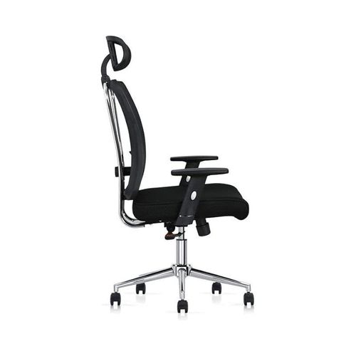 Computer Desk Chair With Headrest Black 61.6X54.6X49.2Cm
