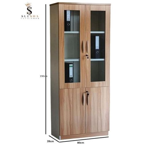 Modern Wooden File Cabinet 4 Door,Glass Door Cabinet Sul0885