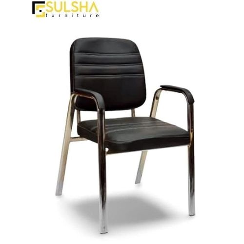 Modern Design Leather Visitor Chair With Steel Metal Frame Waiting Room Chair For Home Office And Hospital Chair Sul0408