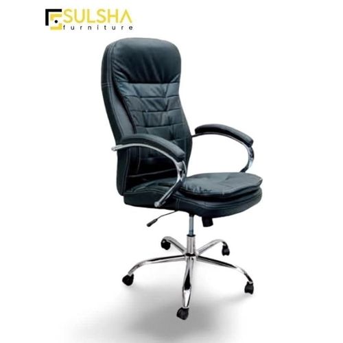 Executive Ergonomic Office Chair Computer Desk Chair Pu Leather Steel Structure Smooth Lumbar Support With Adjustable Height Sul0280