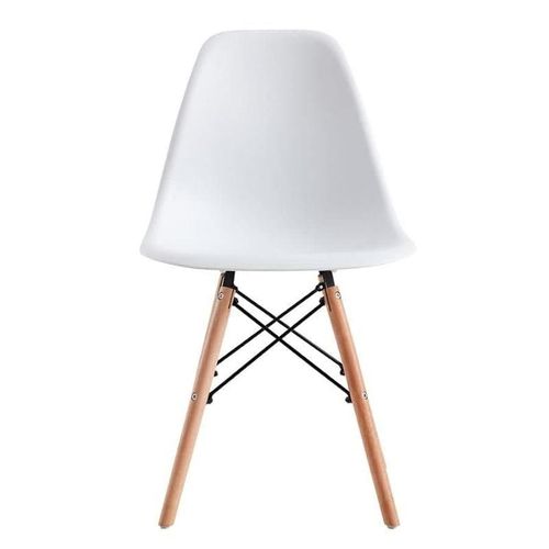 5 Piece Dining Chair Durable &amp; Comfy Mid Century Modern Molded Shell Lounge, CafÃ© Chair Plastic Easy Assembly