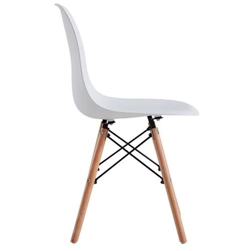 5 Piece Dining Chair Durable &amp; Comfy Mid Century Modern Molded Shell Lounge, CafÃ© Chair Plastic Easy Assembly