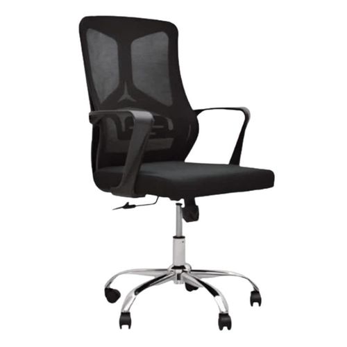 Premium Office Chair Ergonomic Designed Desk Chair Mid Back Adjustable Wide Seat Mesh Chair Black Sul0575