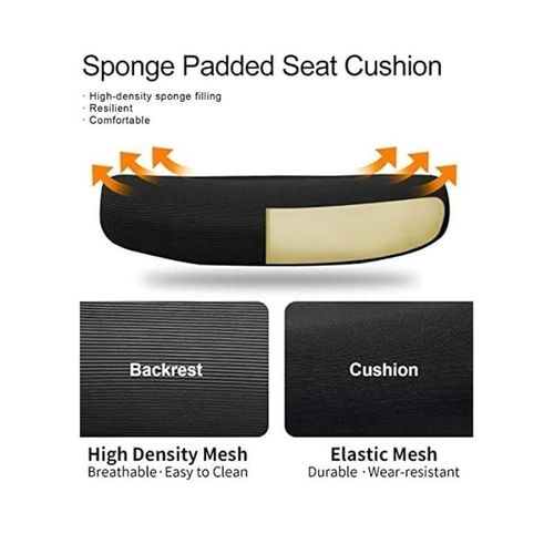 Ergonomic Office Chair Adjustable Desk Chair With Lumbar Support And Rollerblade Wheels High Back Chairs With Breathable Mesh Thick Seat Cushion Head