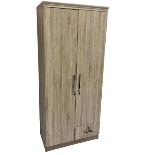 2 Door Wooden Wardrobe Cabinet Cupboard Engineered Wood Perfect Modern Stylish Heavy Duty 