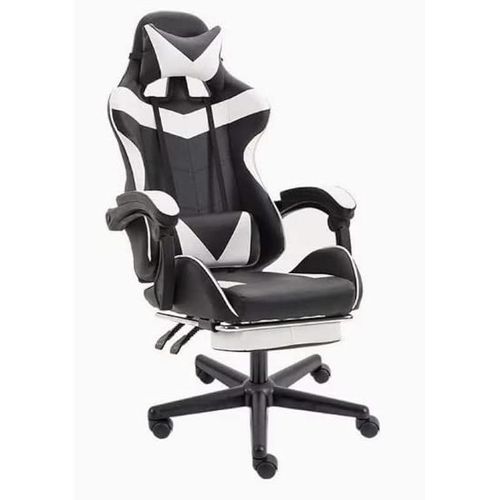 Gaming Chair Racing Style Adjustable High Back Ergonomic White