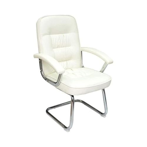 Modern Design Leather Visitor Chair With Steel Metal Frame Waiting Room Chair For Home Office And Hospital Chair