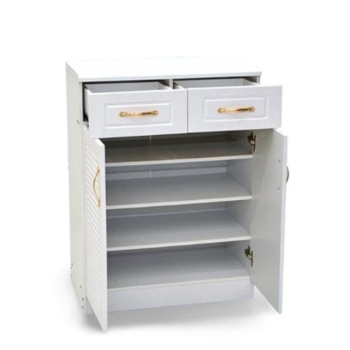 Household Large Capacity Storage Wooden Shoe Cabinet Rack