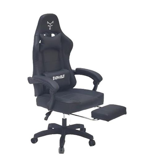 Office Chair Breathable Gamer's Full Reclining Adjustable Office Gaming Chair (Black)