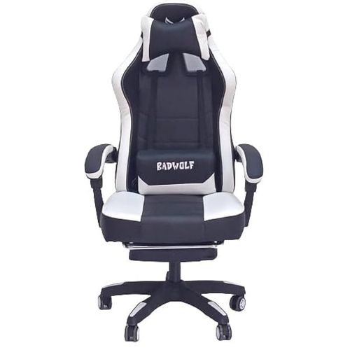 High Quality New Design Office Chair Breathable Gamer's Full Reclining Adjustable Office Gaming Chair (Black White)