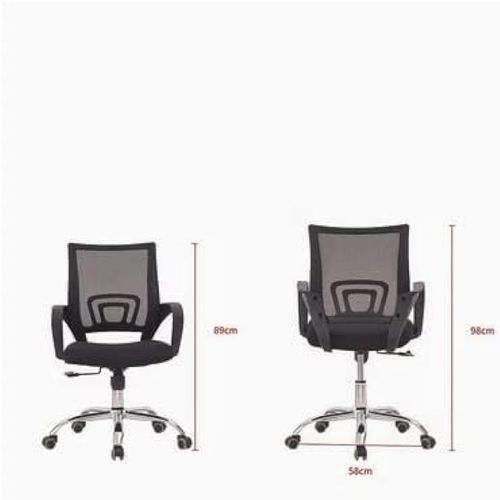 Sulsha Premium Office Chair Ergonomic Designed Desk Chair Mid Back Adjustable Wide Seat Mesh Chair Black