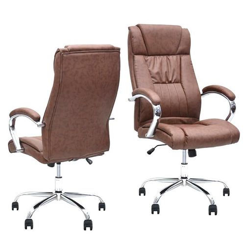 High Back Home Office Desk Chair Ergonomic Office Chairs, Mesh Desk Chair with Head Rest, Adjustable Seat Height (Brown)