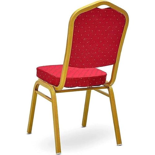 Banquet Chair In Red Fabric For Weddings Banquets Ceremony Hotel Dining Parties