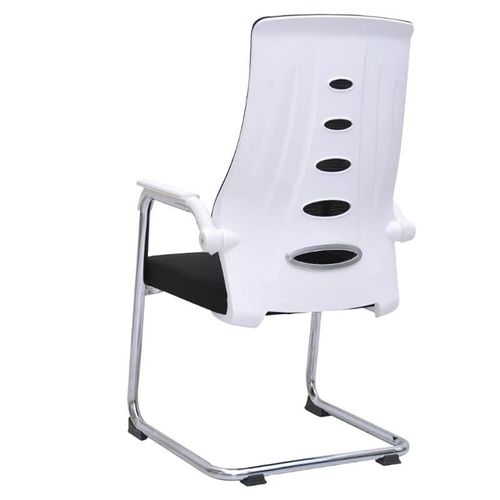 Modern Design Leather Visitor Chair With Steel Metal Frame Waiting Room Chair For Home Office And Hospital Chair