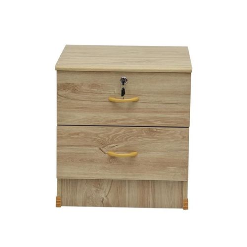 2 Drawer Night Stand, Bed Side Table Light Oak Color
