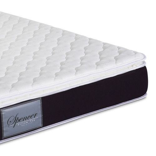 Spencer Pillow Top Spring Mattress With Foam Back Support Mattress Spine Balance For Pressure Relief (200x210x28)cm