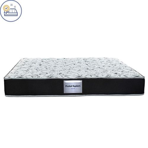 POCKET SYSTEM Pocket Spring Mattress With Foam Back Supported Mattress Spine Balance For Pressure Relief (100x200x28)cm