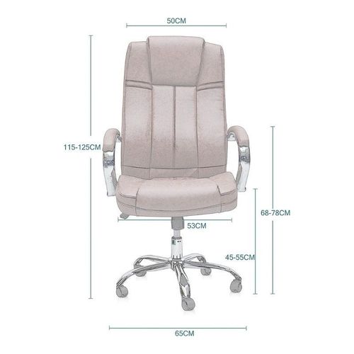 Executive Desk chair Ergonomic Office Chair with PU material, comfort an,d lumbar support with adjustable Height – Amazing Design BROWN 