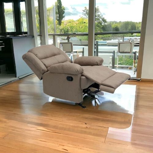 Recliner sofa, Recliner Chair, Rocking sofa with footrest, Comfortable & Durable CAPPUCHINO Color