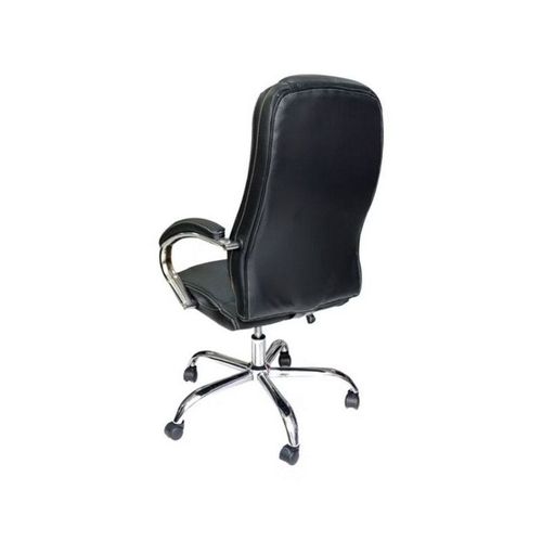  Office Chair Computer Desk Chair PU Leather Steel Structure Smooth lumbar support with adjustable Height BLACK/BROWN