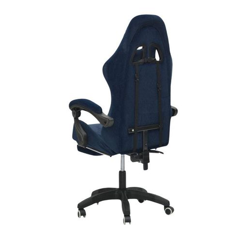 Racing Gaming Chair, Adjustable Office Chair With Footrest, Ergonomic Design, Computer Chair, Desk Chair Tilt Mechanism, Headrest, Lumbar Support, 150 Kg Weight Capacity, BLUE