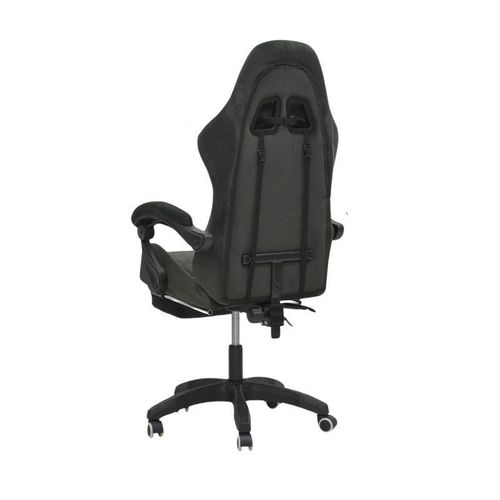 Racing Gaming Chair, Adjustable Office Chair With Footrest, Ergonomic Design, Computer Chair, Desk Chair Tilt Mechanism, Headrest, Lumbar Support, 150 Kg Weight Capacity, GREY