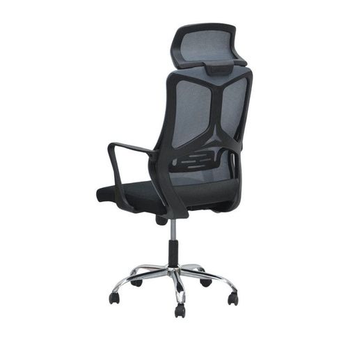 Ergonomic Office Chair with Headrest and Lumbar Support Desk Chair Computer Chair, Gaming Chair High Back Executive Swivel Chair, Grey