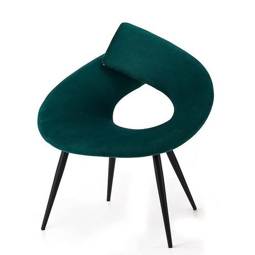 Angela Lock Round Chair With Central Hole - Green