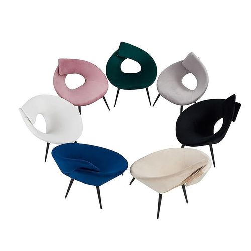 Angela Lock Round Chair With Central Hole - Pink