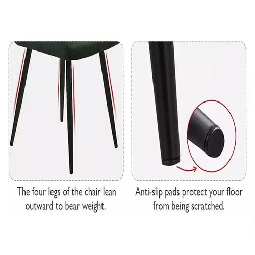 Angela Velvet Upholstered Dining Chair - Beige