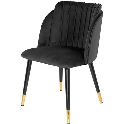 Angela Modern Luxury Dining Chair - Black