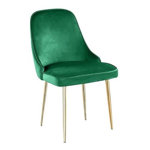 Velvet Fabric Dining Room Chair - Green