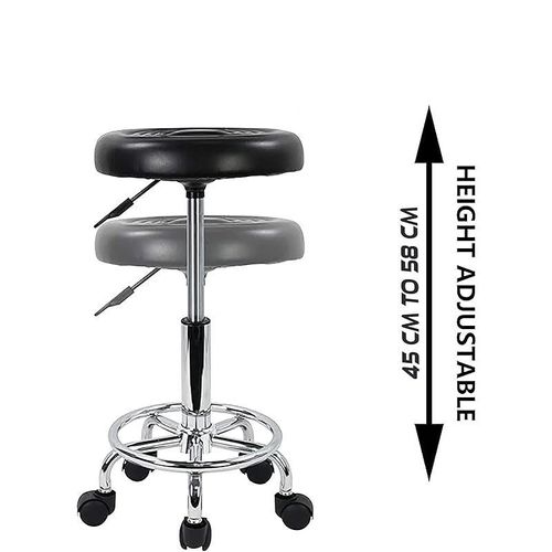 Gl Height Adjustable Mini Sitting Stool - Black